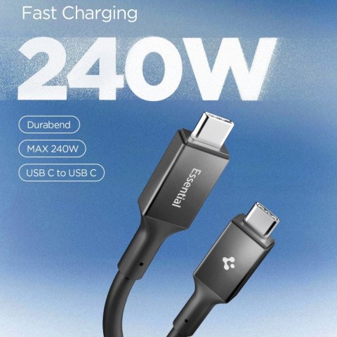 SPIGEN EB24012CC ESSENTIAL TYPE-C CABLE 240W 120CM BLACK Spigen