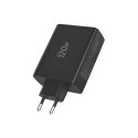 TECH-PROTECT NC120W-GAN 4-PORT NETWORK CHARGER PD 120W / QC3.0 BLACK Tech-Protect