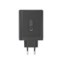 TECH-PROTECT NC120W-GAN 4-PORT NETWORK CHARGER PD 120W / QC3.0 BLACK Tech-Protect