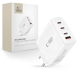 TECH-PROTECT NC120W-GAN 4-PORT NETWORK CHARGER PD 120W / QC3.0 WHITE Tech-Protect