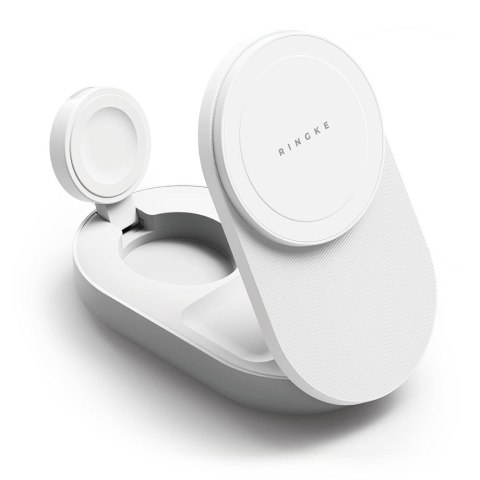 RINGKE 3IN1 MAGNETIC MAGSAFE WIRELESS FOLDING CHARGER 25W QI2.2 WHITE Ringke
