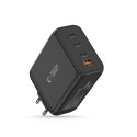 TECH-PROTECT NC200W-GAN 4-PORT NETWORK CHARGER PD 200W / QC3.0 BLACK Tech-Protect