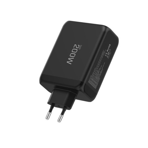 TECH-PROTECT NC200W-GAN 4-PORT NETWORK CHARGER PD 200W / QC3.0 BLACK Tech-Protect