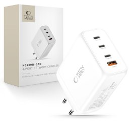 TECH-PROTECT NC200W-GAN 4-PORT NETWORK CHARGER PD 200W / QC3.0 WHITE Tech-Protect