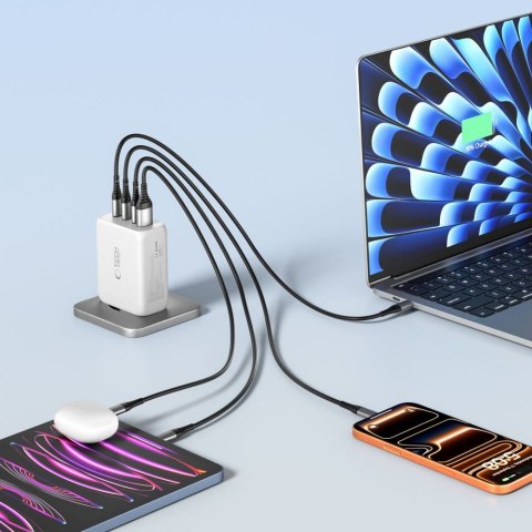TECH-PROTECT NC200W-GAN 4-PORT NETWORK CHARGER PD 200W / QC3.0 WHITE Tech-Protect