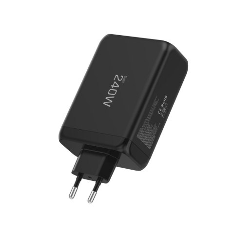 TECH-PROTECT NC240W-GAN 4-PORT NETWORK CHARGER PD 240W / QC3.0 BLACK Tech-Protect