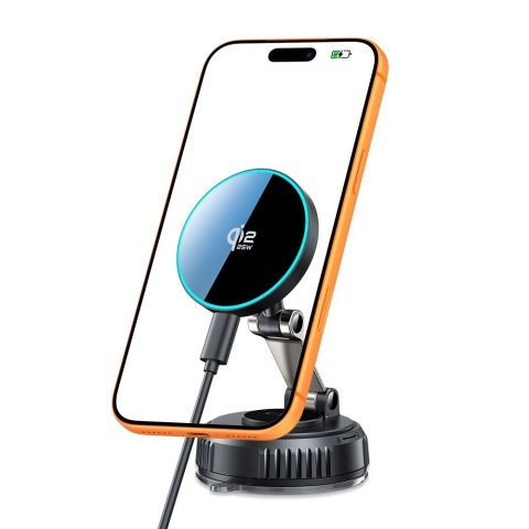 TECH-PROTECT V8 MAGNETIC MAGSAFE WINDSHIELD & DASHBOARD CAR MOUNT WIRELESS CHARGER 25W QI2.2 BLACK Tech-Protect