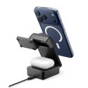 SPIGEN EF323MQ ESSENTIAL 3IN1 MAGNETIC MAGSAFE WIRELESS CHARGER 25W QI2.2 BLACK Spigen
