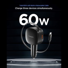 SPIGEN EV603BT ESSENTAIL CAR CHARGER 60W BLACK Spigen