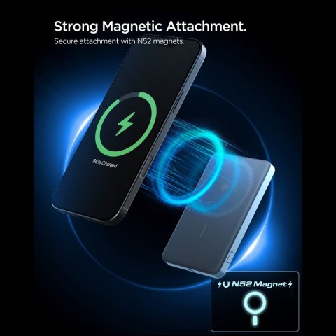 SPIGEN EA2205MQ ESSENTIAL MAGSAFE POWER BANK 5000MAH 22.5W QI2 TEAL BLUE Spigen