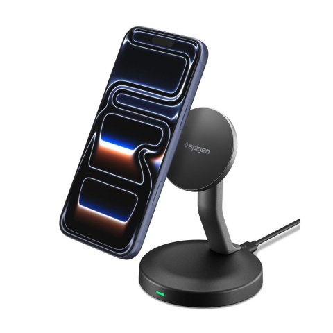 SPIGEN EF151MS ESSENTIAL MAGNETIC MAGSAFE WIRELESS CHARGER 15W BLACK Spigen