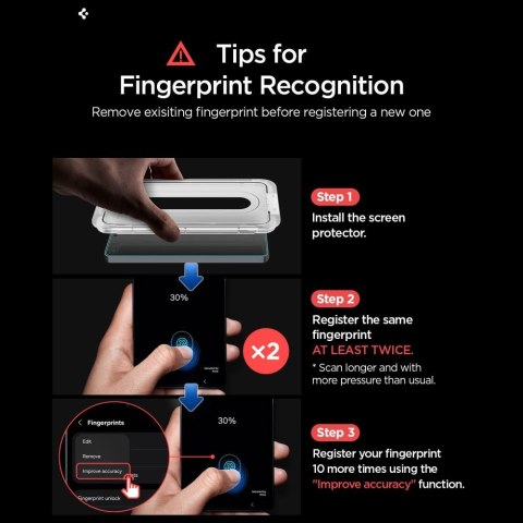 SZKŁO ANTYREFLEKSYJNE SPIGEN GLAS.TR 'EZ FIT PRO AC' ANTI REFLECTION 2-PACK GALAXY S26 CLEAR Spigen