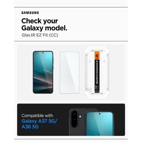 SZKŁO HARTOWANE SPIGEN GLAS.TR "EZ FIT HD" GALAXY A36 / A37 5G CLEAR Spigen