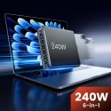 TECH-PROTECT DC240W-GAN 6-PORT DESKTOP CHARGER PD 240W / QC3.0 BLACK Tech-Protect