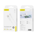 FONENG kabel XS01 USB-C 3A 1M Biały