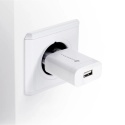 Ładowarka sieciowa do telefonu Forcell F-Energy USB A QC3.0 2,4A 18W + kabel USB A do USB C TFK-TC-1099 biała