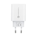 Ładowarka sieciowa do telefonu Forcell F-Energy USB C QC4.0 PD 3A 20W + kabel USB C do Lightning TFK-TC-20WPD biała