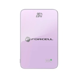 Powerbank zgodny z MagSafe Forcell F-Energy SuperSlim F10K8 QC4.0 PD3.0 15W 10000 mAh fioletowy 0INT