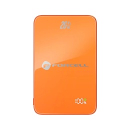 Powerbank zgodny z MagSafe Forcell F-Energy SuperSlim F10K8 QC4.0 PD3.0 15W 10000 mAh pomarańczowy 0INT