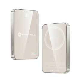 Powerbank zgodny z MagSafe Forcell F-Energy SuperSlim F10K8 QC4.0 PD3.0 15W 10000 mAh tytanowy pustynny 0INT