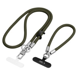 TECH-PROTECT C10S ROPE CROSSBODY & WRIST OLIVE GREEN/TITANIUM Tech-Protect