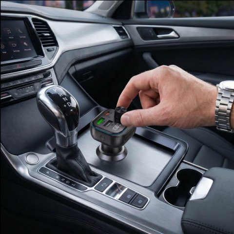TECH-PROTECT CC07 3-PORT CAR CHARGER PD 54W + TRANSMITER FM BLUETOOTH BLACK Tech-Protect