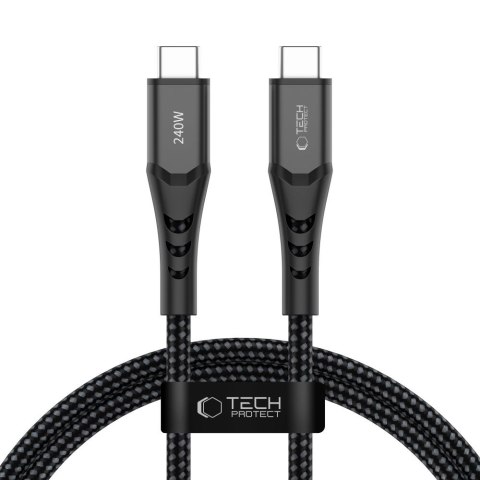 TECH-PROTECT UB11T ULTRABOOST TYPE-C CABLE PD 240W / QC3.0 100CM BLACK Tech-Protect