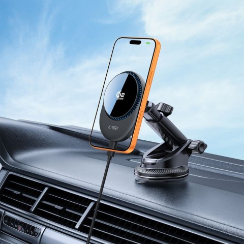 TECH-PROTECT V21 MAGNETIC MAGSAFE DASHBOARD & VENT CAR MOUNT WIRELESS CHARGER 25W QI2.2 BLACK Tech-Protect