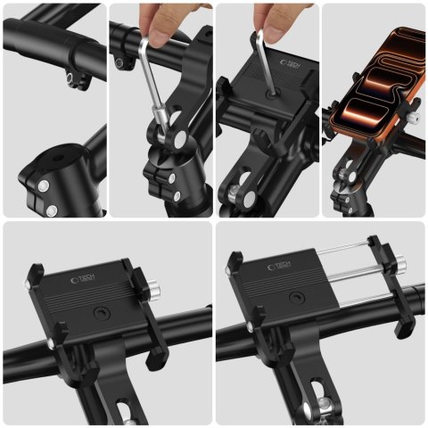 TECH-PROTECT V5 HANDLEBAR & STEM UNIVERSAL BIKE MOUNT BLACK Tech-Protect