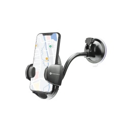 Uchwyt na telefon do samochodu uniwersalny Forcell F-Grip Oval 17 cm do szyby / deski / kratki czarny