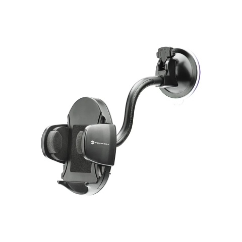 Uchwyt na telefon do samochodu uniwersalny Forcell F-Grip Oval 17 cm do szyby / deski / kratki czarny