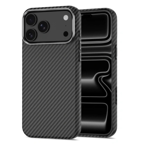 TECH-PROTECT ION CARBON MAGSAFE IPHONE 17 PRO / 18 PRO BLACK/SILVER