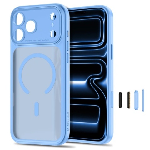 TECH-PROTECT MAGPEAK MAGSAFE CC IPHONE 17 PRO / 18 PRO MATTE LIGHT BLUE